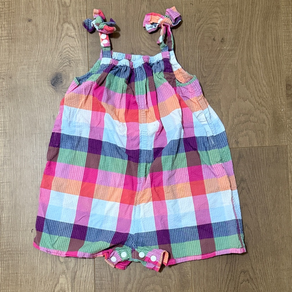 kate spade Multicolor Plaid Kids Bodysuit 3T